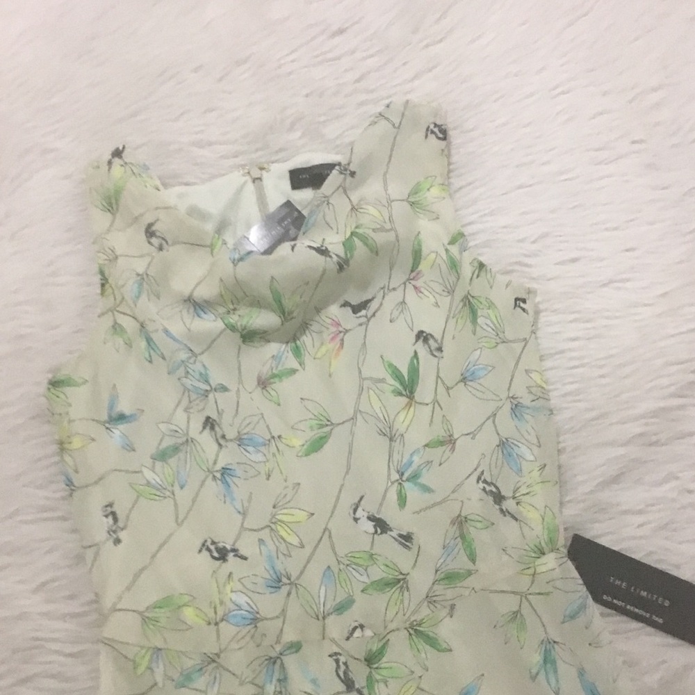 The limited women’s summer sheer floral bird dress size 0